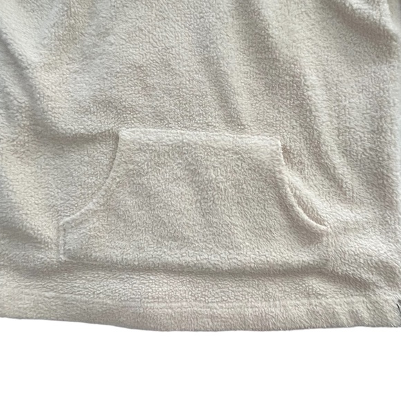 Columbia Women’s Sherpa Hooded Pullover Sweatshirt Sweater Cream w/ Pockets Sz S - Picture 3 of 12